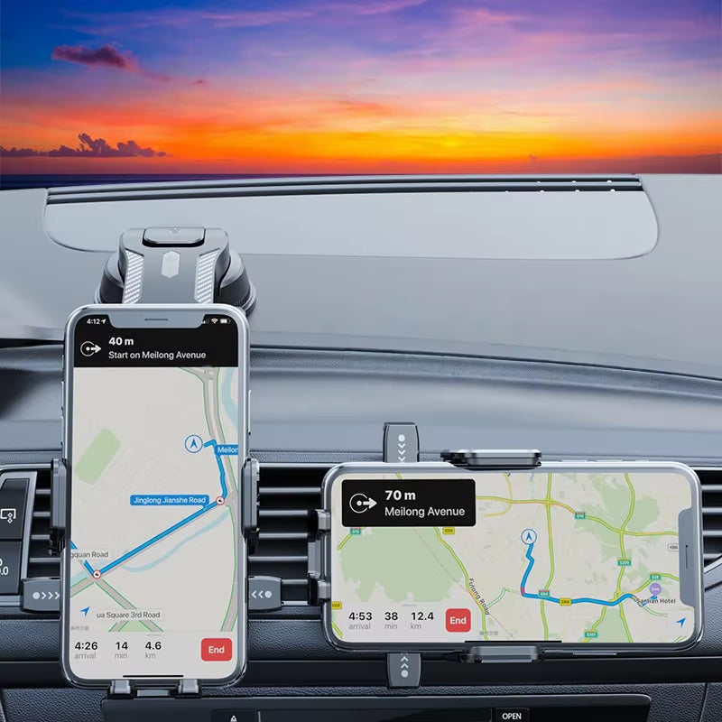 New Car Phone Holder Universal Car Foldable Rotatable GPS Phone Stand Air Vent Mounts Auto Interior Accessories Car Bracket